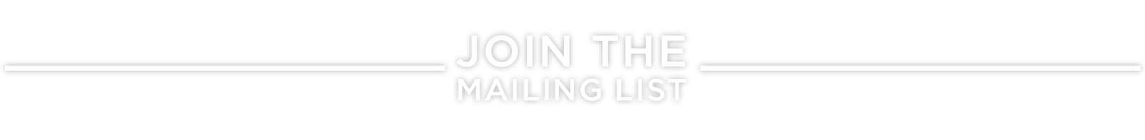 Join The Mailing List